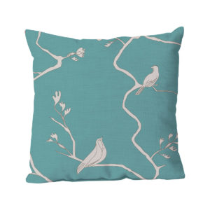 BIRDS pillow turquoise